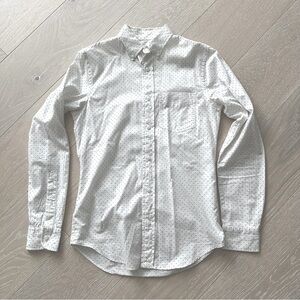 Club Monaco Modern Slim Fit Polka Dot Long Sleeve